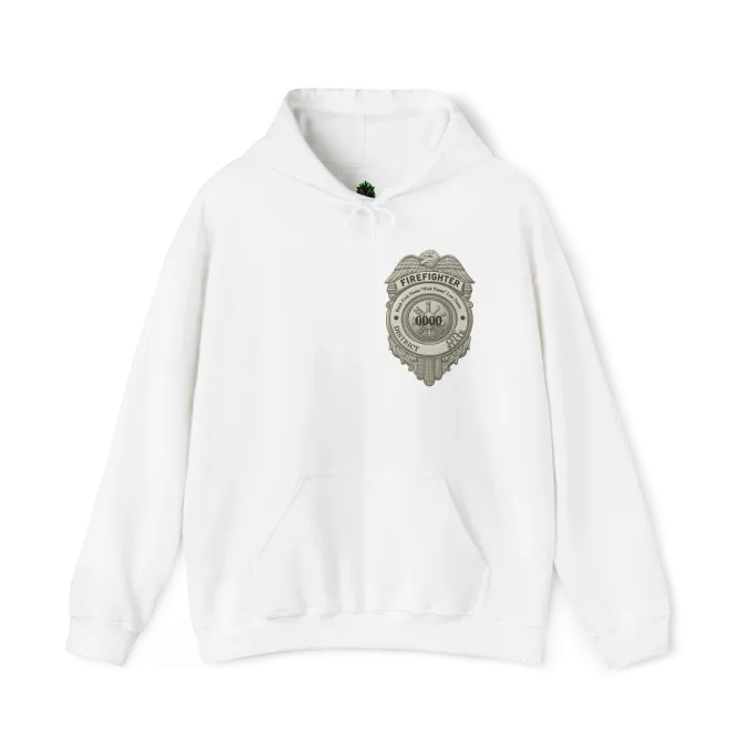 Hoodie 034 Front White